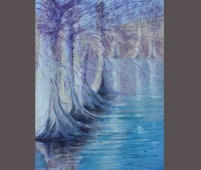 Bald Cypress Ghosts, Guadalupe River 16" x 12"