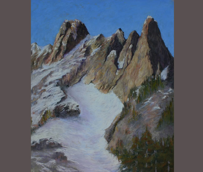 Liberty Bell and Early Winter Spires, North Cascades 24" x 20"